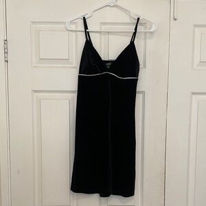 Wild Fable Black Chemise with Elegant Trim